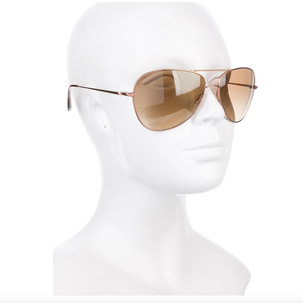 Oliver People’s Brown Aviator Sunglasses. Box/case